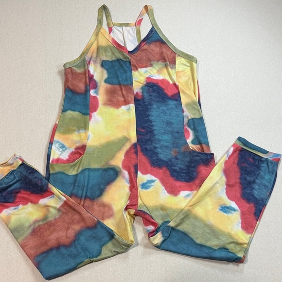 Colorful Women's Jeans Overalls - Picture 1 of 9